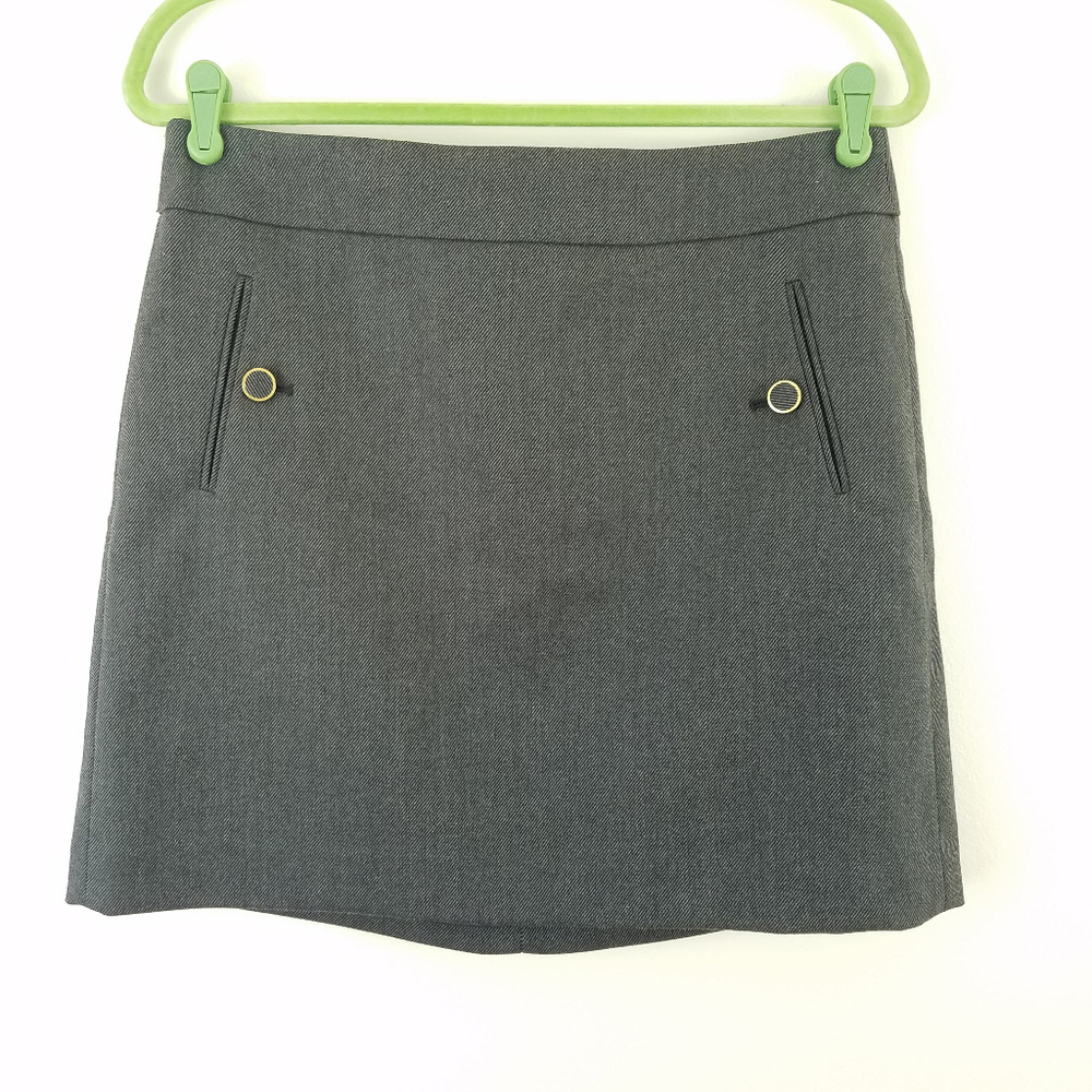 Loft Mini Skirt Gray Size 6